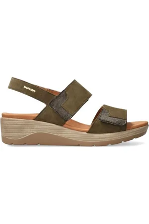 Mephisto Buty, Kobieta, Zielony, 35 EU, Zamsz, Zielona Sandałki Damskie - Styl Calie