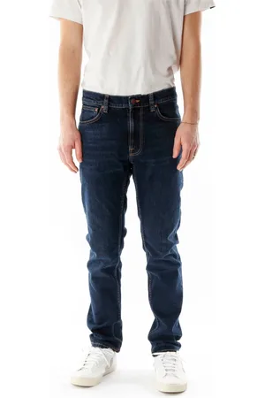 Nudie Jeans Jeansy, Mężczyzna, Niebieski, W33 L34, Denim, Jeansy