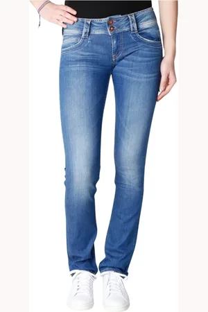 Pepe Jeans Jeansy, Kobieta, Niebieski, W25 L34, Denim, Slim-fit Jeansy