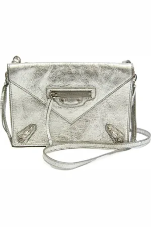 Balenciaga Pre-owned, Kobieta, Szary, ONE SIZE, Skóra, Pre-owned skórzane torby na ramię