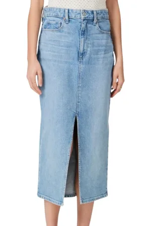 Paige Spódnice, Kobieta, Niebieski, W24, Denim, Denimowa Spódnica Angela