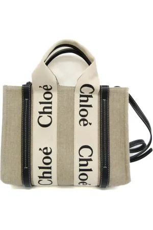 Chloé Pre-owned, Kobieta, Beżowy, ONE SIZE, Bawełna, Pre-owned Canvas handbags