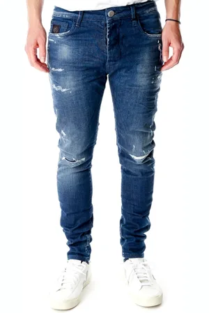 Elias Rumelis Jeansy, Mężczyzna, Niebieski, W32, Denim, Jeansy