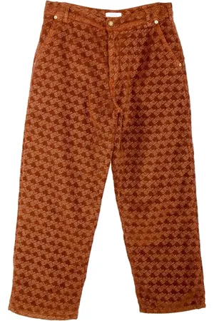 ERL Spodnie, Mężczyzna, brązowy, M, Straight Trousers
