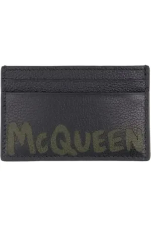 Alexander McQueen Akcesoria, Mężczyzna, Czarny, ONE SIZE, Bawełna, Leather wallets