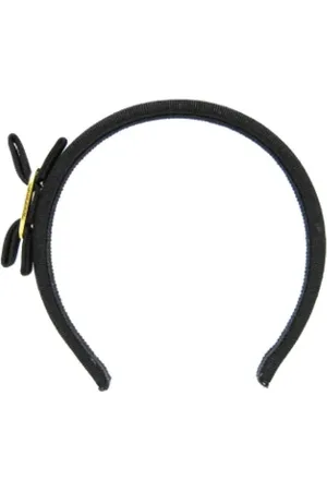Salvatore Ferragamo Pre-owned, Kobieta, Czarny, ONE SIZE, Bawełna, Pre-owned Cotton hair-accessories