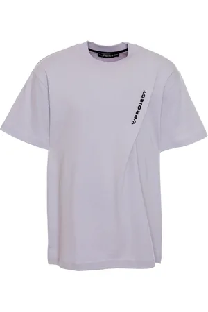 Y / PROJECT Koszulki, Mężczyzna, Fioletowy, L, T-shirt z logo Styl Casual