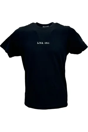 L.B.M. 1911 Koszulki, Mężczyzna, Czarny, M, Casual Bawełniany T-shirt