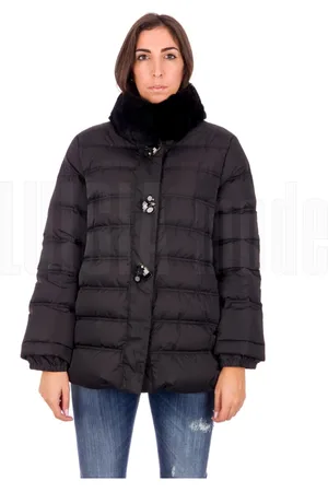 Cinzia Rocca Kurtki, Kobieta, Czarny, 2XL, Elegancka Kurtka Damska