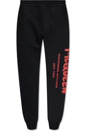 Alexander McQueen Spodnie, Mężczyzna, Czarny, 2XL, Spodnie dresowe