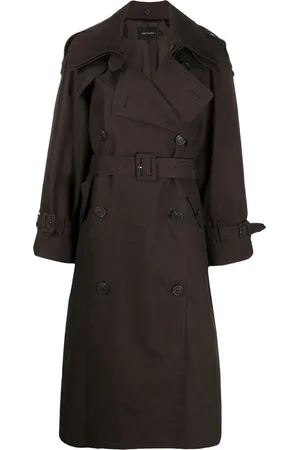 Low Classic Płaszcze, Kobieta, brązowy, M, Nylon, Klasyczny Trenchcoat w Ciemnym Brązie