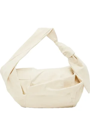 Low Classic Torebki, Kobieta, Beżowy, ONE SIZE, Bawełna, Wyrafinowana Torba Węzełkowa