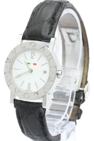Bvlgari Pre-owned, Kobieta, Biały, ONE SIZE, Skóra, Pre-owned Leather watches