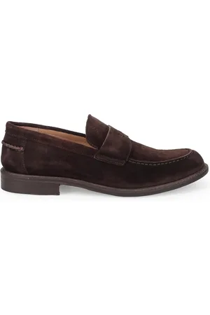 SANGIORGIO Buty, Mężczyzna, brązowy, 42 EU, Zamsz, Brązowe Mokasyny