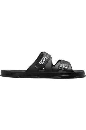 GCDS Buty, Mężczyzna, Czarny, 42 EU, Rubber Klapki s with logo