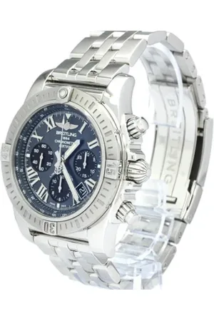 Breitling Pre-owned Pre-owned, Kobieta, Niebieski, ONE SIZE, Pre-owned Stainless Steel watches