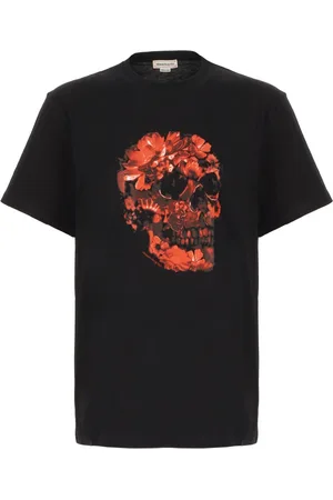 Alexander McQueen Koszulki, Mężczyzna, Czarny, M, Casual Bawełniany T-shirt