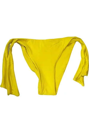 Twin-Set Stroje kąpielowe, Kobieta, Żółty, L, Żółte Ubrania Morskie Majtki Bikini