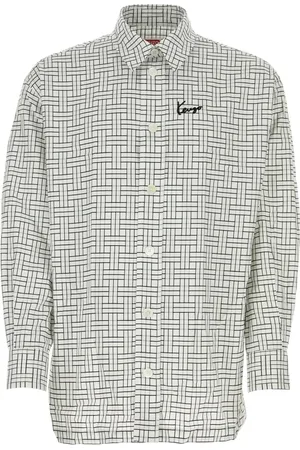 Kenzo Koszule, Mężczyzna, Wielobarwność, S, Bawełna, Oversized Weave Shirt