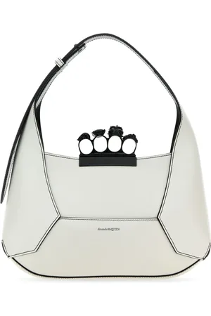 Alexander McQueen Torebki, Kobieta, Biały, ONE SIZE, Jewelled Hobo Torebki