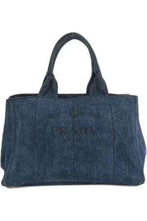 Prada Pre-owned, Kobieta, Niebieski, ONE SIZE, Denim, Pre-owned Denim totes