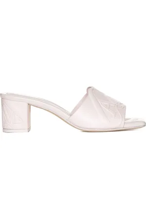 Alexander McQueen Buty, Kobieta, Beżowy, 39 EU, Różowe Sandały z Pieczęcią