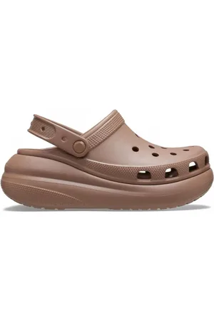 Crocs Buty, Kobieta, brązowy, 39 EU, Brązowe Platformowe Chodaki z Wygodnym Designem