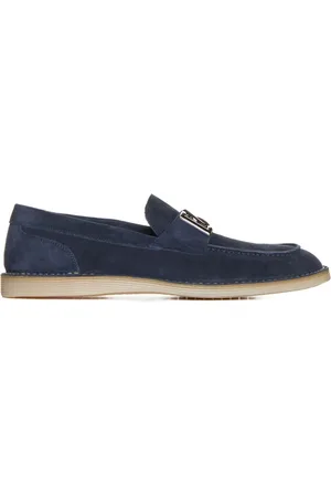 Dolce & Gabbana Buty, Mężczyzna, Niebieski, 44 EU, Zamsz, Buty płaskie Nowe Florio Idealne