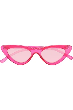 Le Specs Akcesoria, Kobieta, Różowy, ONE SIZE, Figlarny Okulary Cat Eye