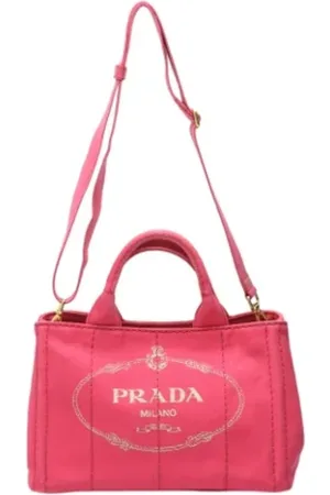 Prada Pre-owned, Kobieta, Różowy, ONE SIZE, Denim, Pre-owned Fabric totes