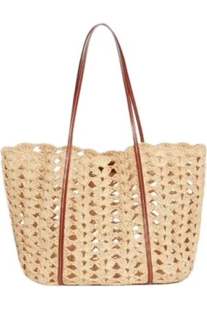 Vanessa Bruno Torebki, Kobieta, Beżowy, ONE SIZE, Kapsuła Provence - Naturalny Rafia