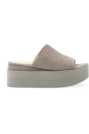 Paloma Barceló Buty, Kobieta, Szary, 39 EU, Zamsz, Szare Sandały Na Koturnie Stylowe Buty Damskie