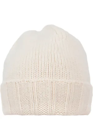 DRUMOHR Akcesoria, Mężczyzna, Beżowy, ONE SIZE, Biała Czapka Beanie dla Mężczyzn