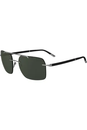 Silhouette Akcesoria, unisex, Wielobarwność, ONE SIZE, Ruthenium/Green Okulary SUN C-2 8708