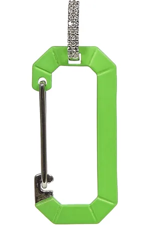 Eera Akcesoria, Kobieta, Wielobarwność, ONE SIZE, Len, Neon Green Chiara Big Kolczyki