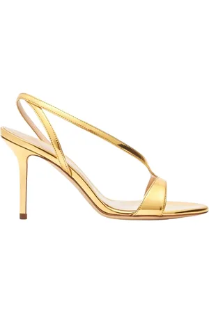 Scarosso Buty, Kobieta, Żółty, 38 EU, Skóra, Eleganckie Sandały na Szpilce