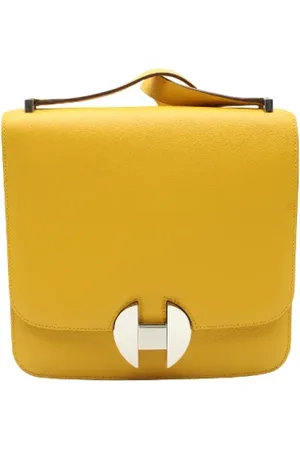 Hermès Pre-owned, Kobieta, Żółty, ONE SIZE, Skóra, Pre-owned Leather crossbody-bags