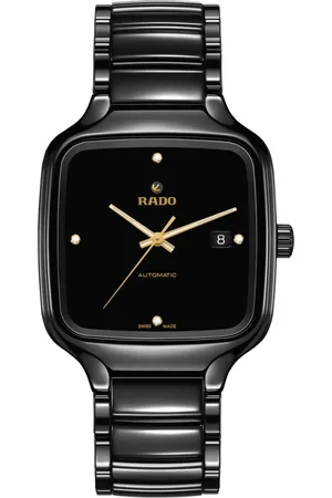Rado Akcesoria, Kobieta, Czarny, ONE SIZE, True Square Automatic Diamonds
