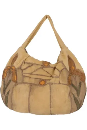 Marni Pre-owned, Kobieta, Beżowy, ONE SIZE, Nylon, Pre-owned Suede shoulder-bags