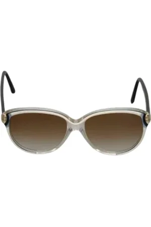 Balenciaga Pre-owned, Kobieta, Beżowy, ONE SIZE, Len, Pre-owned Acetate sunglasses