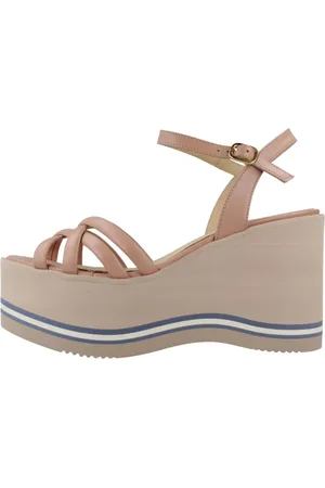 Paloma Barceló Buty, Kobieta, Beżowy, 39 EU, Stylowe Sandały Wedges