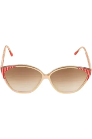Balenciaga Pre-owned, Kobieta, Beżowy, ONE SIZE, Len, Pre-owned Acetate sunglasses