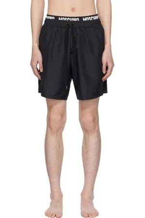 Moschino Stroje kąpielowe, Mężczyzna, Czarny, L, Czarne Krótkie Kąpielówki Regular Fit