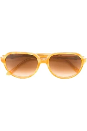 Saint Laurent Pre-owned, Kobieta, Żółty, ONE SIZE, Pre-owned Acetate sunglasses