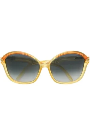 Dior Pre-owned, Kobieta, Żółty, ONE SIZE, Pre-owned Acetate sunglasses