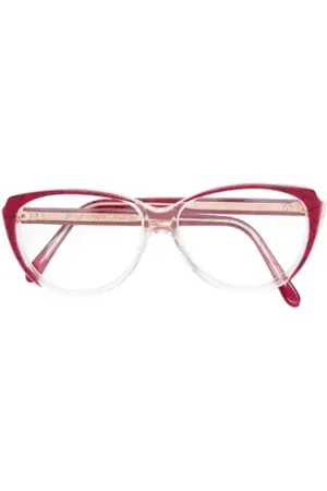 Saint Laurent Pre-owned, Kobieta, Czerwony, ONE SIZE, Pre-owned Acetate sunglasses