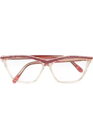 Saint Laurent Pre-owned, Kobieta, Czerwony, ONE SIZE, Pre-owned Acetate sunglasses