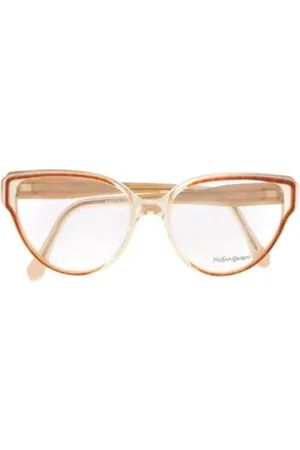 Saint Laurent Pre-owned, Kobieta, Pomarańczowy, ONE SIZE, Pre-owned Acetate sunglasses