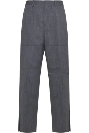 Jil Sander Spodnie, Mężczyzna, Szary, S, Wełna, Eleganckie Spodnie