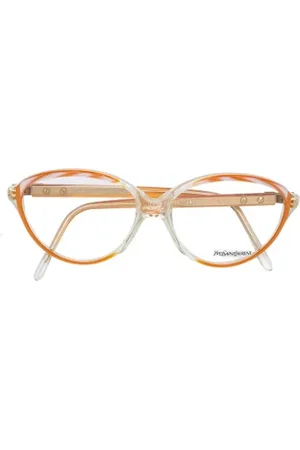 Saint Laurent Pre-owned, Kobieta, Pomarańczowy, ONE SIZE, Pre-owned Acetate sunglasses
